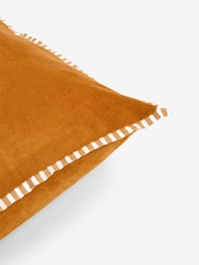 Orange Hello Autumn Velvet Slogan Cushion - Image 5 of 5