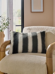 Black/White Zig Zag Stripe Cushion - Image 1 of 5