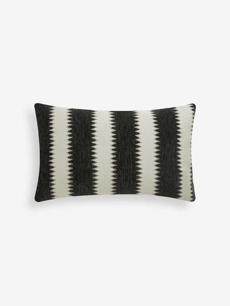 Black/White Zig Zag Stripe Cushion - Image 2 of 5