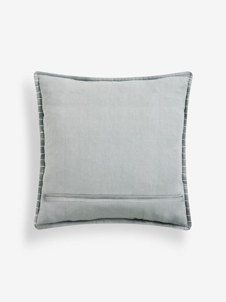 Grey Embroidered Squirrel Cushion - Image 6 of 6 Grey Embroidered Squirrel Cushion - Image 6 of 6