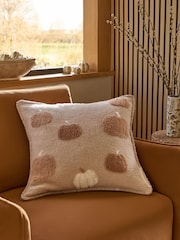 Borg Pumpkin Blanket Stitch Edge Cushion - Slika 1 iz 5