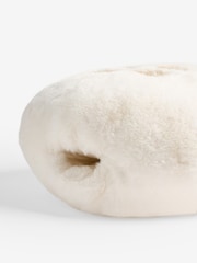 Ivory Faux Fur Hug Life Hand Warmer Cushion - Image 6 of 6