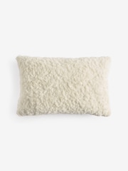 Ivory 50 x 30cm Cuddle Corner Slogan Faux Fur Cushion - Image 3 of 5
