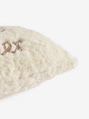 Ivory 50 x 30cm Cuddle Corner Slogan Faux Fur Cushion - Image 5 of 5