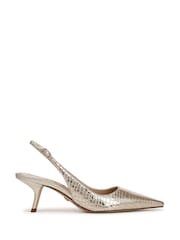 Sam Edelman Regular Fit Gold Bianka Sling Slingbacks - Image 1 of 6