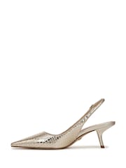 Sam Edelman Regular Fit Gold Bianka Sling Slingbacks - Image 2 of 6