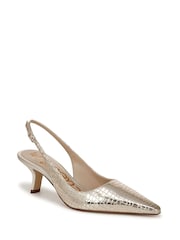 Sam Edelman Regular Fit Gold Bianka Sling Slingbacks - Image 3 of 6