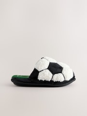 Black/White Football Slipper Mules - Image 2 of 5