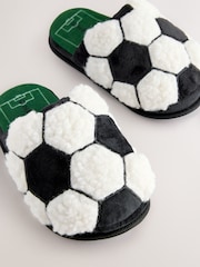 Black/White Football Slipper Mules - Image 3 of 5