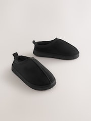 Black Cosy Mule Slippers - Image 1 of 5