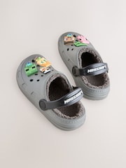 Grey Minecraft Warm Lined Slipper Clogs - Image 2 of 5