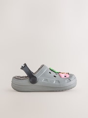 Grey Minecraft Warm Lined Slipper Clogs - Image 3 of 5