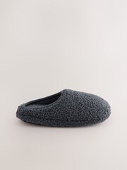 Grey Borg Warm Lined Slipper Mules - Image 2 of 4