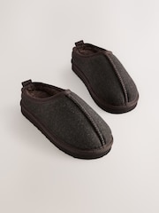 Chocolate Brown Herringbone Cosy Mule Slippers - Image 6 of 10