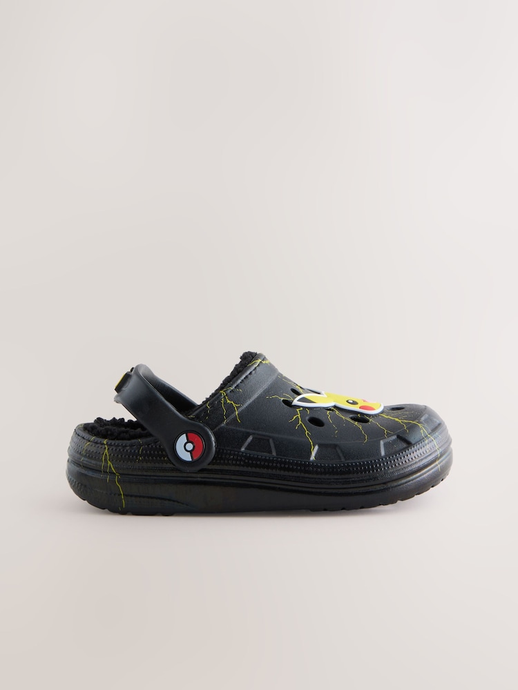 Black Pokemon Warm Lined Slipper Clogs - Image 2 of 5