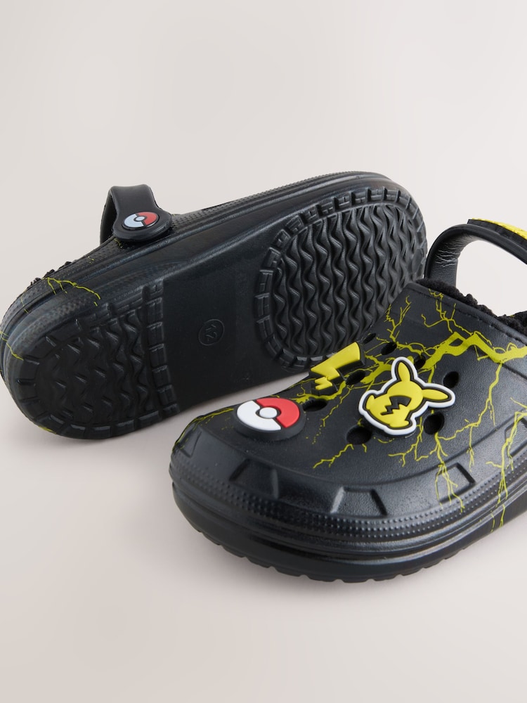 Black Pokemon Warm Lined Slipper Clogs - Image 5 of 5