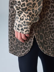smALLSAINTS Leopard Lily Oversized Shacket - Image 5 of 13