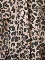 smALLSAINTS Leopard Lily Oversized Shacket - Image 7 of 13
