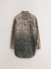 smALLSAINTS Leopard Lily Oversized Shacket - Image 9 of 13