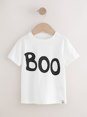 Rust/Black Halloween Long Sleeve Check Shirt and T-Shirt Set (3mths-7yrs) - Image 7 of 11