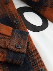Rust/Black Halloween Long Sleeve Check Shirt and T-Shirt Set (3mths-7yrs) - Image 9 of 11