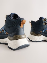 Navy Blue Water Resistant Pull On Boots - Image 4 of 5
