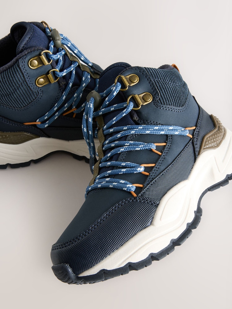 Navy Blue Water Resistant Pull On Boots - Image 5 of 5