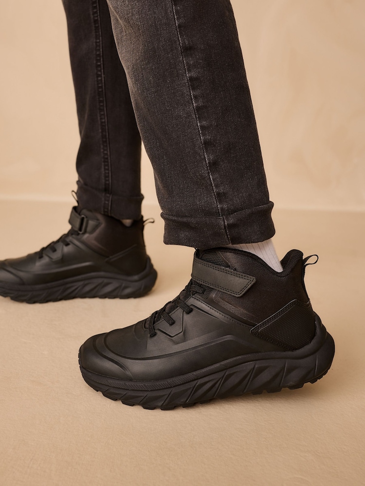 Black Water Resistant Hiker Boots - Image 1 of 7 Black Water Resistant Hiker Boots - Image 1 of 7