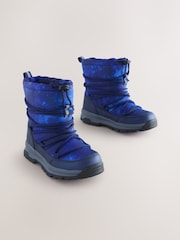 Galaxy Print Thinsulate Lined Waterproof Snow Boots - Image 1 of 5