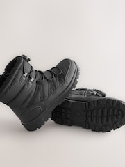 Black Thinsulate Lined Waterproof Snow Boots - Image 4 of 5