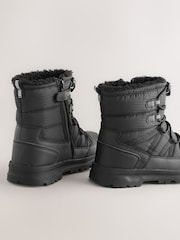 Black Thinsulate Lined Waterproof Snow Boots - Image 5 of 5
