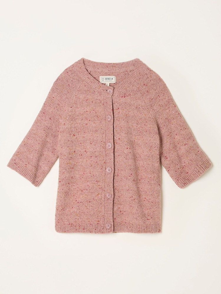 FatFace Remi Rose Pink Knitted Cardigan - Image 6 of 6 FatFace Remi Rose Pink Knitted Cardigan - Image 6 of 6
