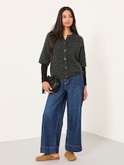 FatFace Remi Black Knitted Cardigan - Image 5 of 6