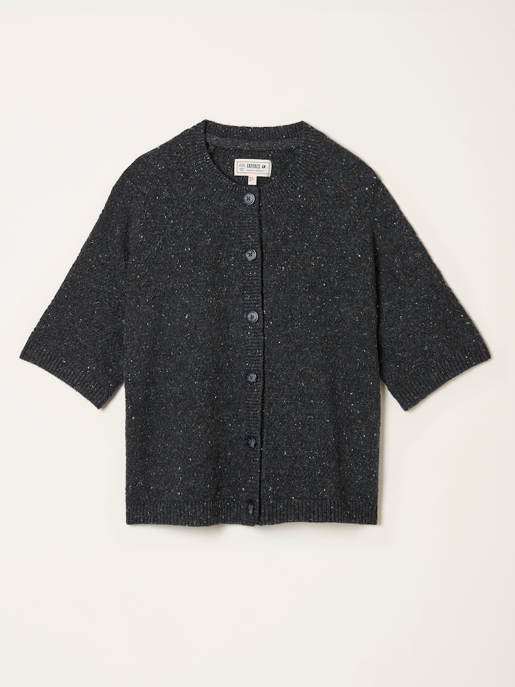FatFace Remi Black Knitted Cardigan - Image 6 of 6 FatFace Remi Black Knitted Cardigan - Image 6 of 6