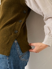 FatFace Knitted and Woven 2in1 Top - Imagem 4 de 7