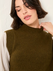 FatFace Knitted and Woven 2in1 Top - Imagem 5 de 7