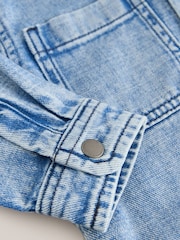 Mid Blue Denim Hooded Overshirt (3mths-7yrs) - Image 10 of 22