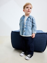 Mid Blue Denim Hooded Overshirt (3mths-7yrs) - Image 20 of 22