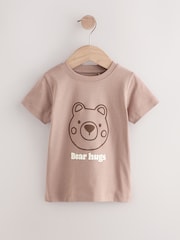 Ecru Bear Twill Hooded Overshirt and T-Shirt Set (3mths-7yrs) - Image 9 of 15