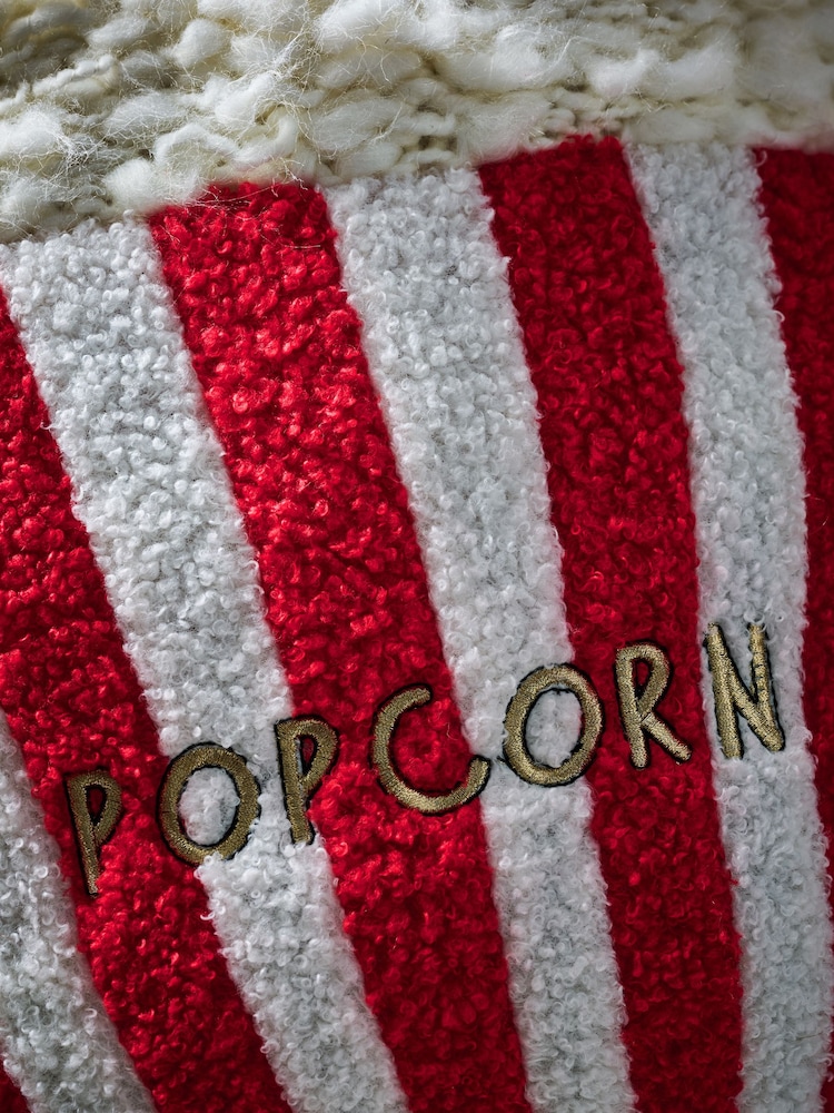 Red 3D Popcorn Bucket Cushion - Image 2 of 5 Red 3D Popcorn Bucket Cushion - Image 2 of 5