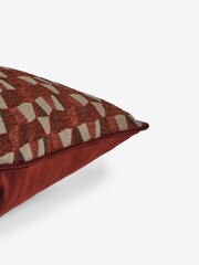 Red 43 x 43cm Oscar Geo Cushion - Image 6 of 6