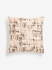 Pale Pink Timeless Chic Woven Abstract Cushion - Image 3 of 5