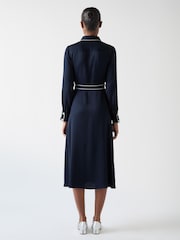 LK Bennett Elise Viscose Edge Stitch Detail Shirt Dress - Slika 2 iz 4