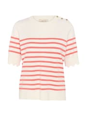 Cream CRVillea Short Sleeve Knit Cream/Pink Blouse - Image 4 of 5