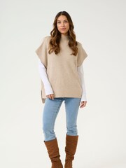 Cream Loose Fit Natural CRStari Slipover Turtleneck Jumper - Image 2 of 5