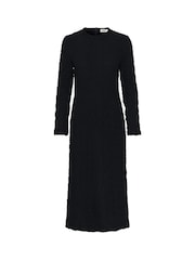 Soaked in Luxury SLDauphine Long Sleeves Black Midi Dress - Image 3 of 4