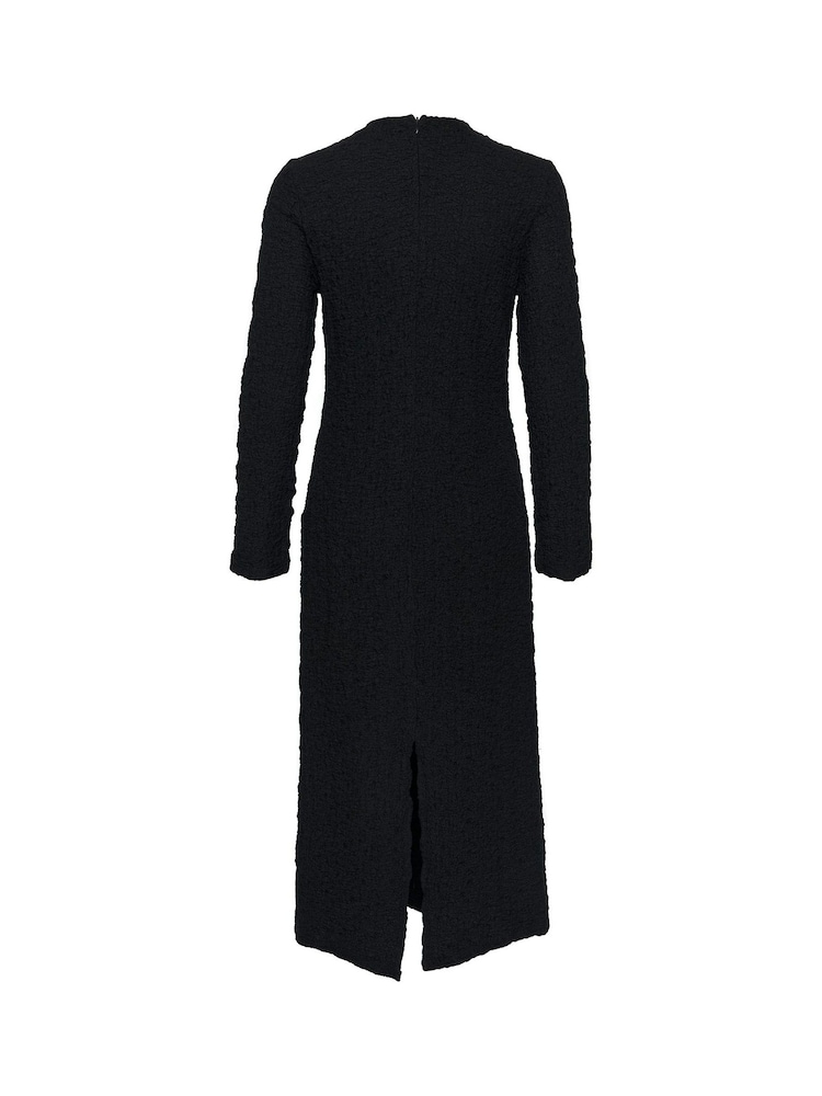 Soaked in Luxury SLDauphine Long Sleeves Black Midi Dress - Image 4 of 4