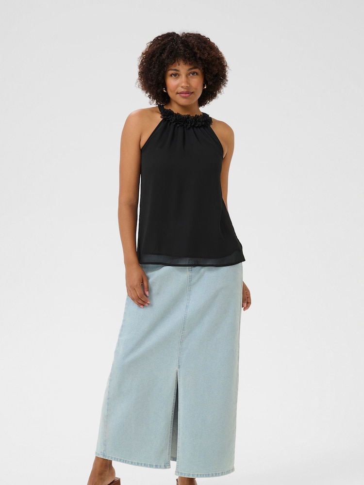 Cream Emery Halter Neck Cami Top - Image 2 of 6