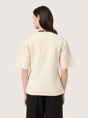 Soaked in Luxury SLMagana Glitter Short Sleeves Blouse - Image 2 of 6