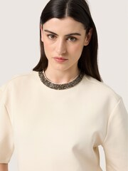 Soaked in Luxury SLMagana Glitter Short Sleeves Blouse - Image 4 of 6
